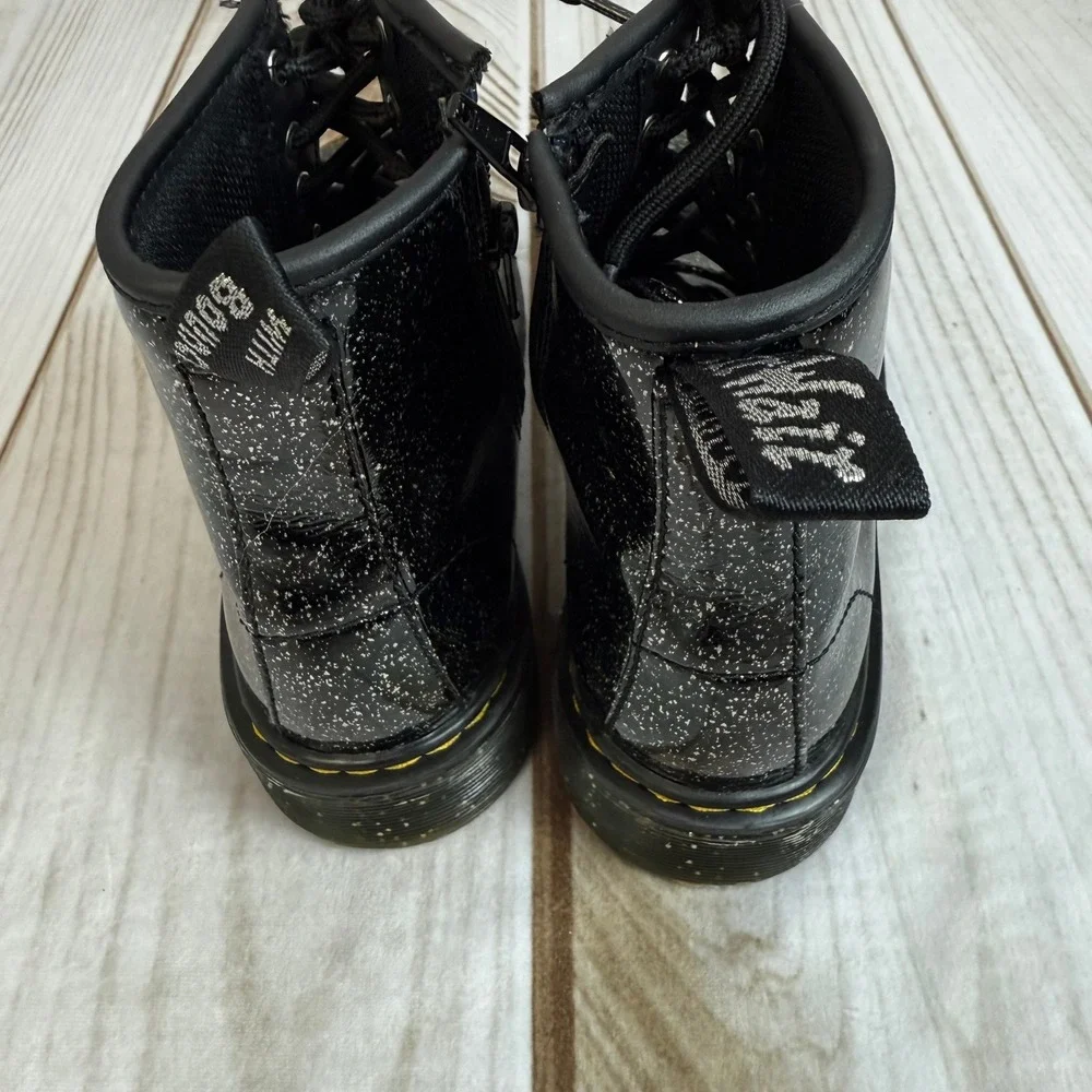 Dr. Martens‎ Girls' 1460 Pascal Black Glitter Boots 3Y